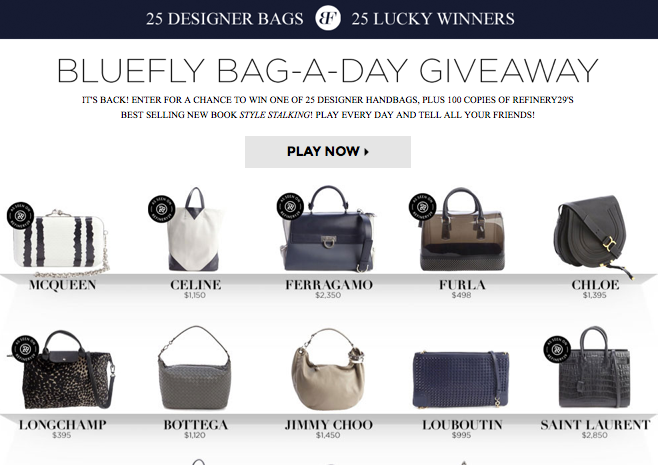 Win a Luxury Handbag from Bluefly