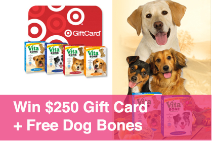 Win $250 Target Gift Card, 1-Year Supply of Vita Bone®, and More