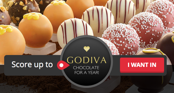 Win a Year of GODIVA Chocolate
