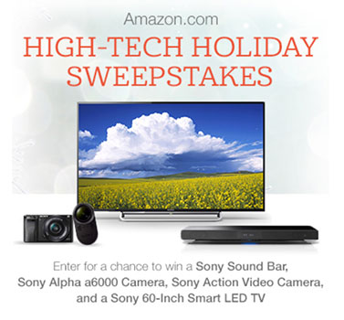 Win A Sony 60-Inch Smart TV, Sony Soundbar, Sony Camera & More