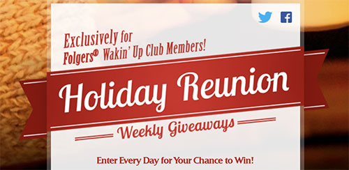 Folgers: Win A Holiday Party Pack