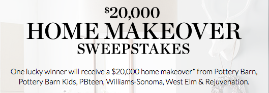 Win $20,000 Home Makeover from Pottery Barn