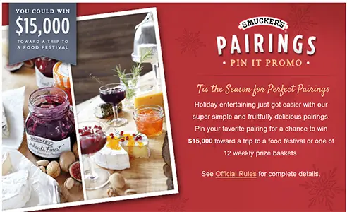 Smuckers Pairings Promo