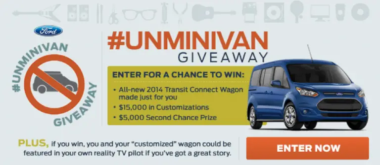 Win a 2015 Ford Transit Wagon