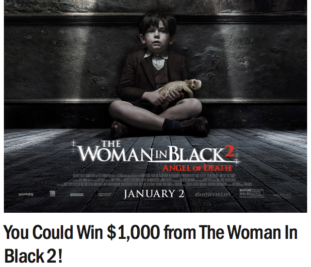 Win $1,000 from The Woman In Black 2