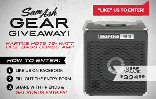 Win A Hartke HD75 Bass Combo Amp