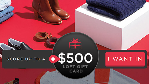 Win A $500 LOFT Gift Card