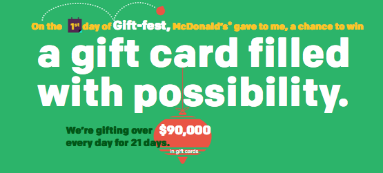 Win $90,000 in AmEx Gift Cards from McDonalds