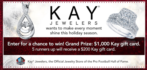 Win $1,000 Kay Jewelers Gift Card