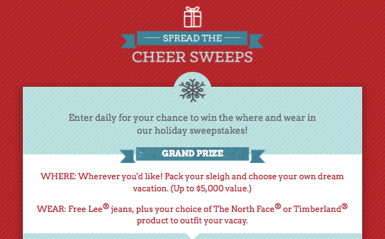 Win a $5,000.00 Travel Credit & Lee Jeans