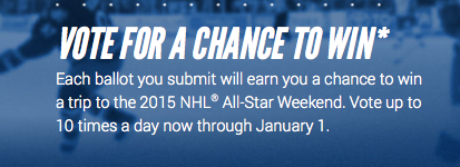 Win a Trip to the 2015 NHL All Star Game