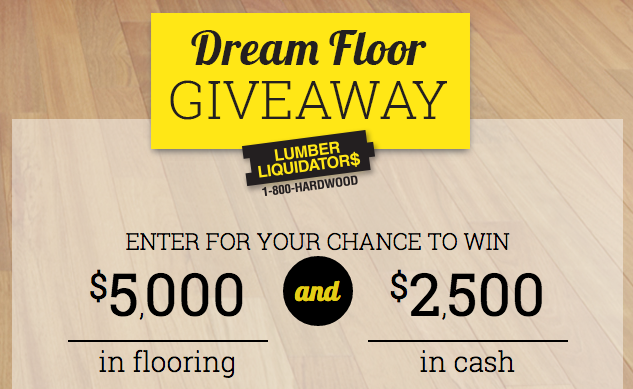 win $5,000 in Flooring and $2,500 Cash