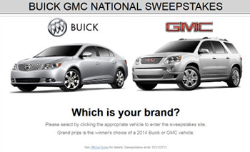 Win a 2016 Buick or GMC Vehicle of Your Choice
