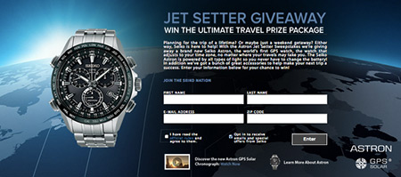Win a Seiko Luxury Watch, Samsonite Luggage, and More!