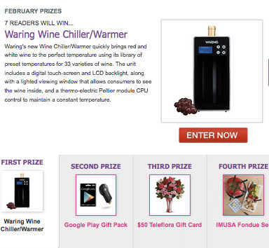 Win $50 Teleflora Gift Card, Waring Wine Chiller, and More!