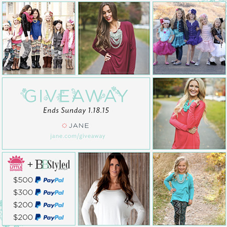 Win PayPal Cash & Ladies Outfits from Jane.com