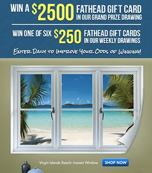 Win a $2,500 Fathead Gift Card