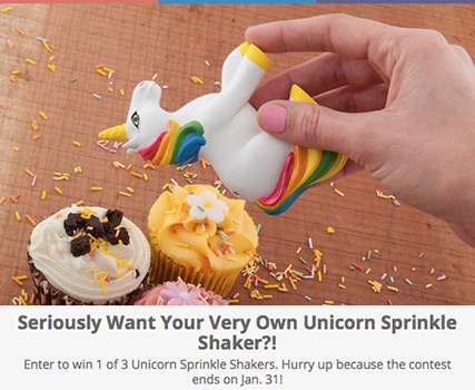 Win a Unicorn Sprinkle Shaker