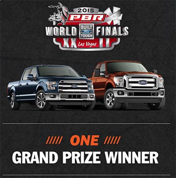 Win A 2015 Ford F-150 & Trip To PBR World Finals & Donation