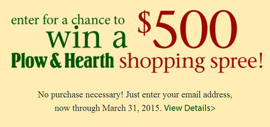 Win A $500 Plow & Hearth Shopping Spree