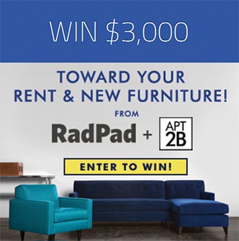 Win $3,000 For Rent & Furniture