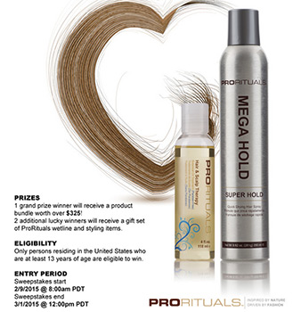 Win a $350 Hair Care Bundle from ProRituals