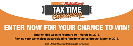 Win $4,000 from Autozone