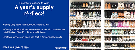 Win a Year’s Supply of Shoes