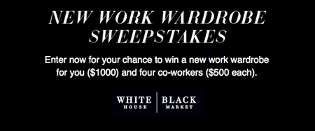 Win a $3,000 White House Black Market Shopping Spree