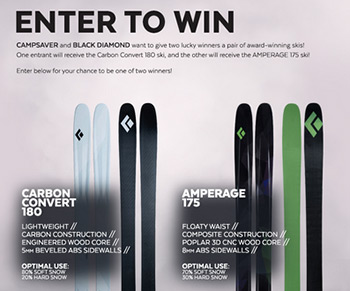 Win Black Diamond Skiis