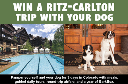 Win a Ritz-Carlton Trip With Your Dog