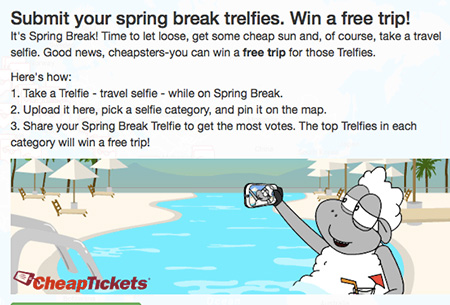 Win a Free Trip from CheapTickets