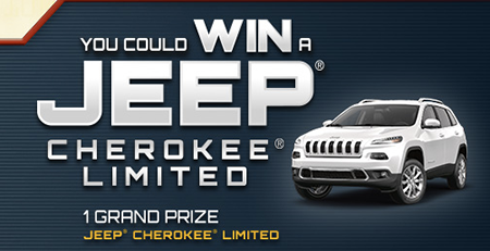 Win a 2015 Jeep Cherokee Limited