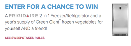 Win a Frigidaire 2-in-1 Freezer/Refrigerator