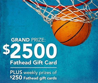 Win A $2,500 Fathead Gift Card