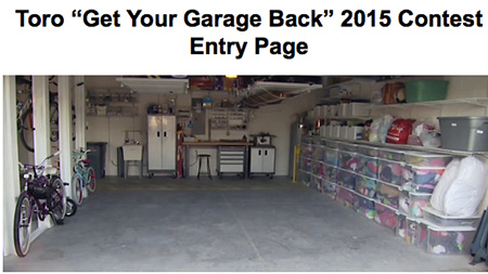 Win a $8,000 Garage Makeover from Toro