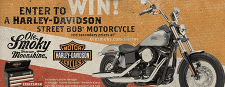 Win a Harley-Davidson Street Bob Motorcycle