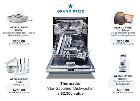 Win a Star-Sapphire Dishwasher