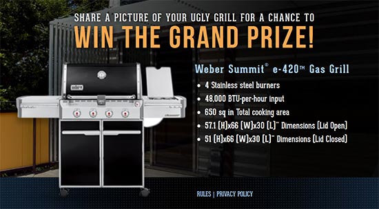 Win a Weber Summit e-420 Gas Grill