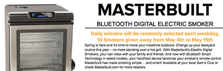 Win One of Ten Digital Bluetooth Smokers