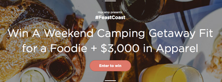 Win the #FeastCoast Weekend Foodie Camping Getaway