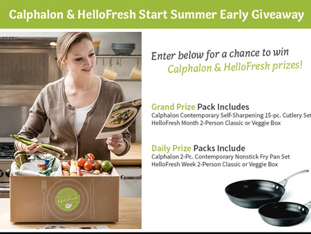 Win a Calphalon HelloFresh Prize Pack