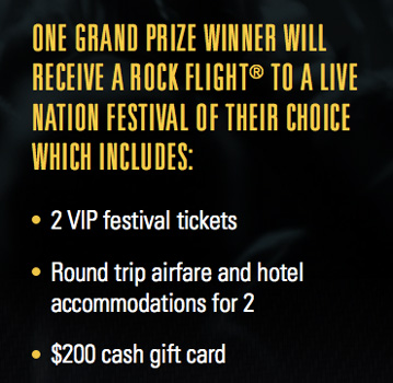 Win a Trip to any 2015 Live Nation Music Festival