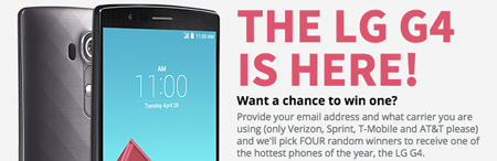 Win a LG #G4 Smartphone w 32gb Memory Card