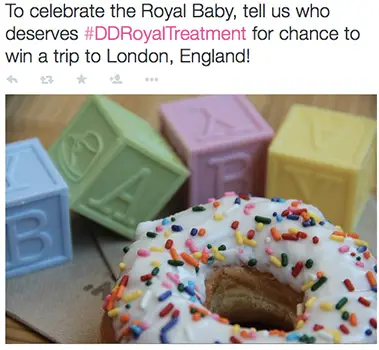 Dunkin’ Donuts: Win a Trip for 2 to London, England