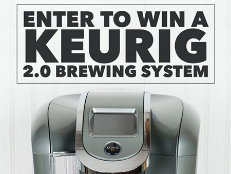 Win a New Keurig 2.0 Brewing System