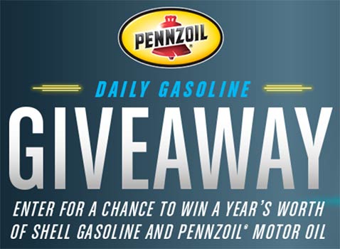 Win a Year’s Worth of Shell Gas & Pennzoil Oil