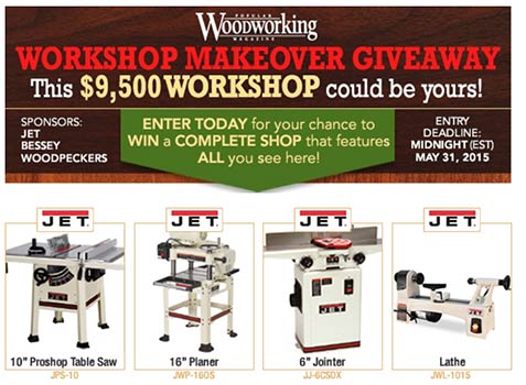 Win a $9,500 Woodworking Workshop