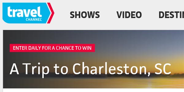 Win a Trip to Charleston, SC