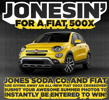 Win a FIAT 500X from Jones Soda